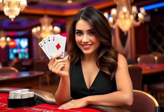 Tampilan meja Roulette live-dealer di lintas808 dengan dealer profesional dan antarmuka taruhan interaktif